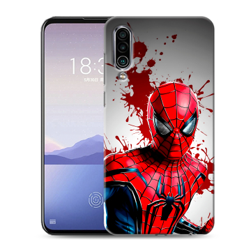 Силиконовый чехол на Meizu 16Xs с принтом Spiderman Человек паук