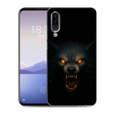 Силиконовый чехол на Meizu 16Xs с принтом Волк