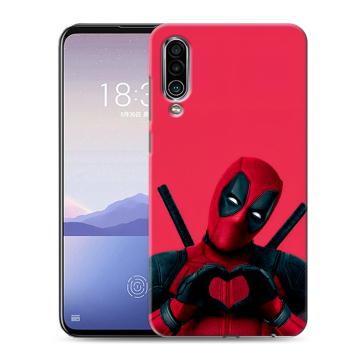 Силиконовый чехол на Meizu 16Xs с принтом Дедпул Deadpool