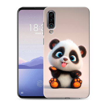 Силиконовый чехол на Meizu 16Xs с принтом милая панда