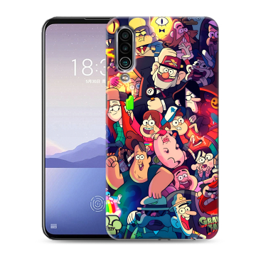 Силиконовый чехол на Meizu 16Xs с принтом Gravity Falls Гравити Фолз
