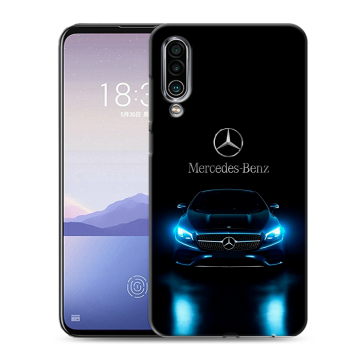 Силиконовый чехол на Meizu 16Xs с принтом Mercedes Мерседес