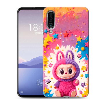 Силиконовый чехол на Meizu 16Xs с принтом Labubu Лабубу