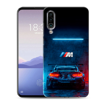 Силиконовый чехол на Meizu 16Xs с принтом BMW БМВ