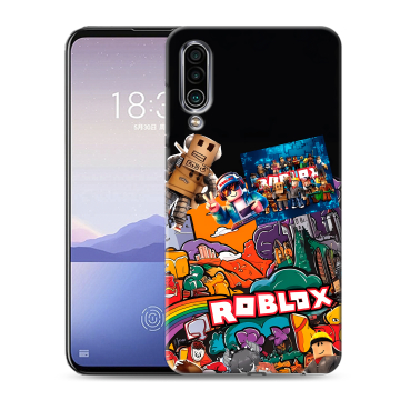 Силиконовый чехол на Meizu 16Xs с принтом Roblox Роблокс