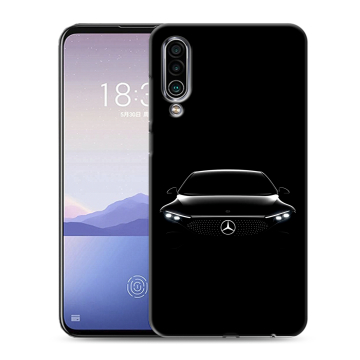 Силиконовый чехол на Meizu 16Xs с принтом Mercedes Мерседес