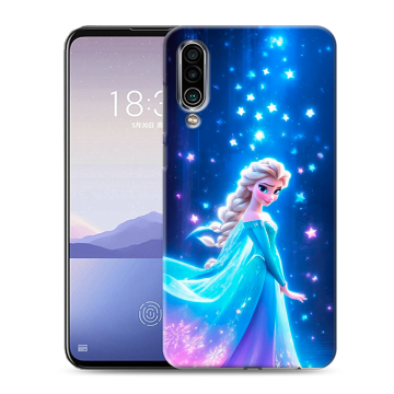 Силиконовый чехол на Meizu 16Xs с принтом Холодное сердце Frozen