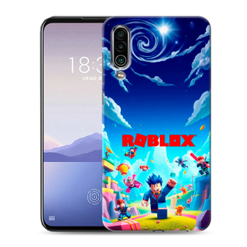 Силиконовый чехол на Meizu 16Xs с принтом Roblox Роблокс