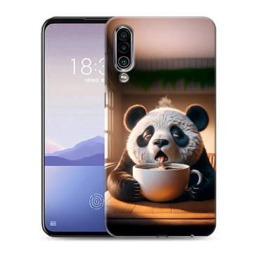 Силиконовый чехол на Meizu 16Xs с принтом смешная панда