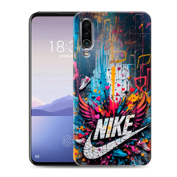Силиконовый чехол на Meizu 16Xs с принтом Nike Найк