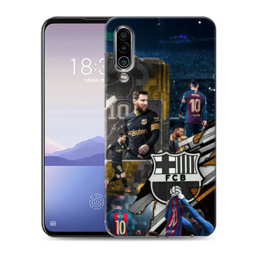Силиконовый чехол на Meizu 16Xs с принтом Messi Barcelona