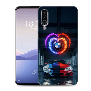 Силиконовый чехол на Meizu 16Xs с принтом BMW БМВ