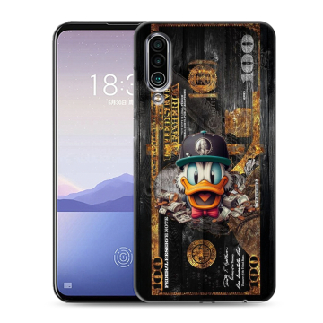 Силиконовый чехол на Meizu 16Xs с принтом Дональд Дак Доллар