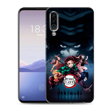 Силиконовый чехол на Meizu 16Xs с принтом Demon Slayer Клинок рассекающий демонов