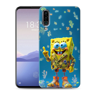 Силиконовый чехол на Meizu 16Xs с принтом Спанч боб Спанчбоб