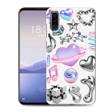 Силиконовый чехол на Meizu 16Xs с принтом Y2K