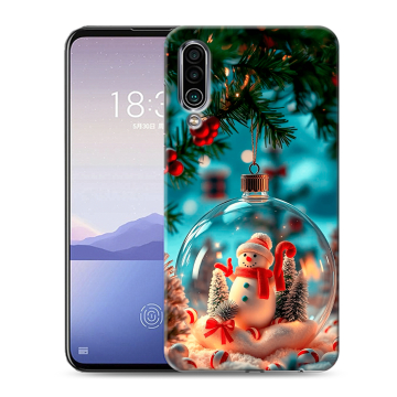 Силиконовый чехол на Meizu 16Xs с принтом Новый год