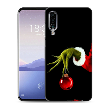 Силиконовый чехол на Meizu 16Xs с принтом Новый год Гринч