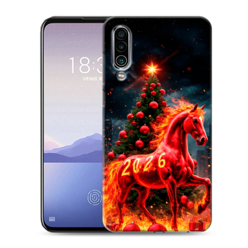 Силиконовый чехол на Meizu 16Xs с принтом Новый год