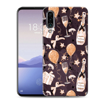 Силиконовый чехол на Meizu 16Xs с принтом Новый год