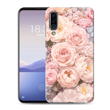 Силиконовый чехол на Meizu 16Xs с принтом женский
