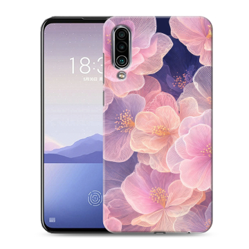 Силиконовый чехол на Meizu 16Xs с принтом женский