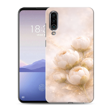 Силиконовый чехол на Meizu 16Xs с принтом женский