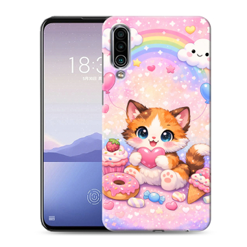 Силиконовый чехол на Meizu 16Xs с принтом для девочек