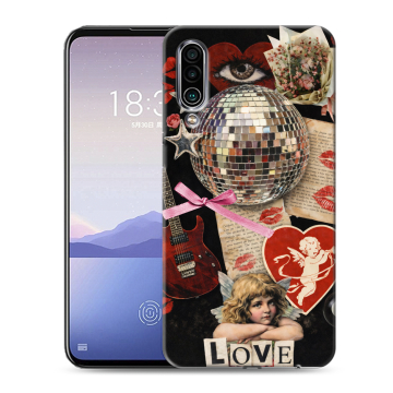 Силиконовый чехол на Meizu 16Xs с принтом для девочек