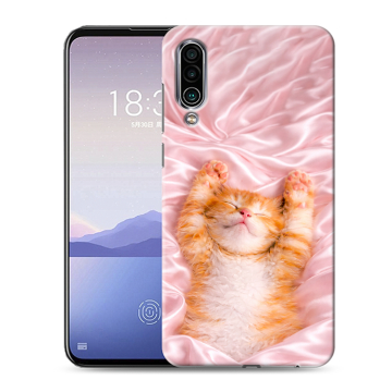 Силиконовый чехол на Meizu 16Xs с принтом женский