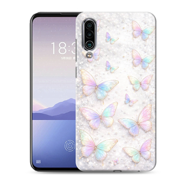Силиконовый чехол на Meizu 16Xs с принтом женский