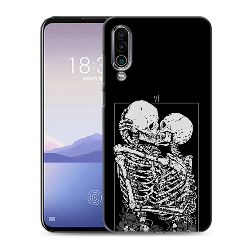 Силиконовый чехол на Meizu 16Xs с принтом Поцелуй скелетов Силиконовый чехол на Meizu 16Xs с принтом Поцелуй скелетов