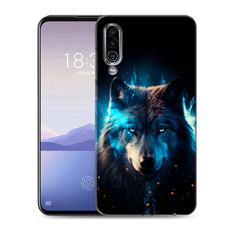 Силиконовый чехол на Meizu 16Xs с принтом Волк ночной Силиконовый чехол на Meizu 16Xs с принтом Волк ночной
