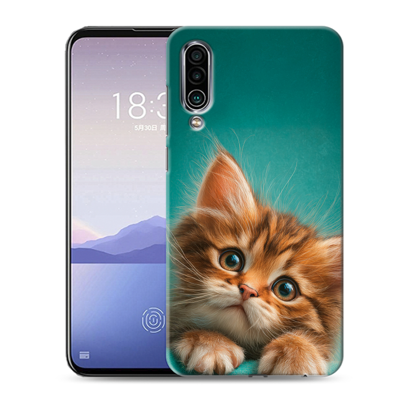 Силиконовый чехол на Meizu 16Xs с принтом котенок Силиконовый чехол на Meizu 16Xs с принтом котенок
