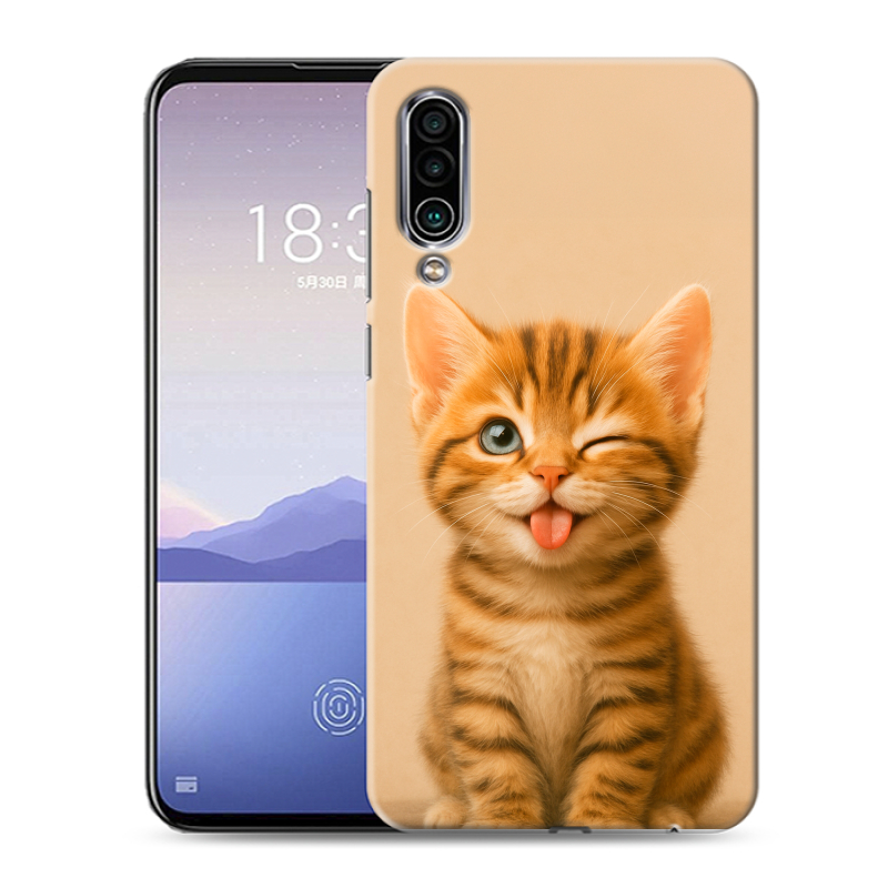 Силиконовый чехол на Meizu 16Xs с принтом котенок Силиконовый чехол на Meizu 16Xs с принтом котенок
