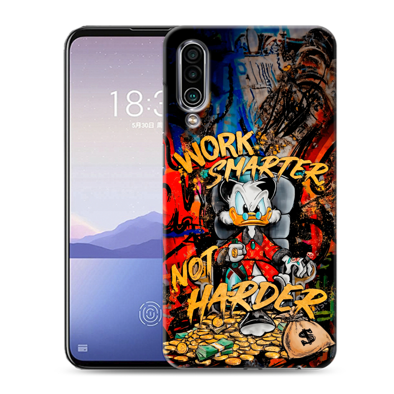 Силиконовый чехол на Meizu 16Xs с принтом Дональд Дак Деньги Силиконовый чехол на Meizu 16Xs с принтом Дональд Дак Деньги