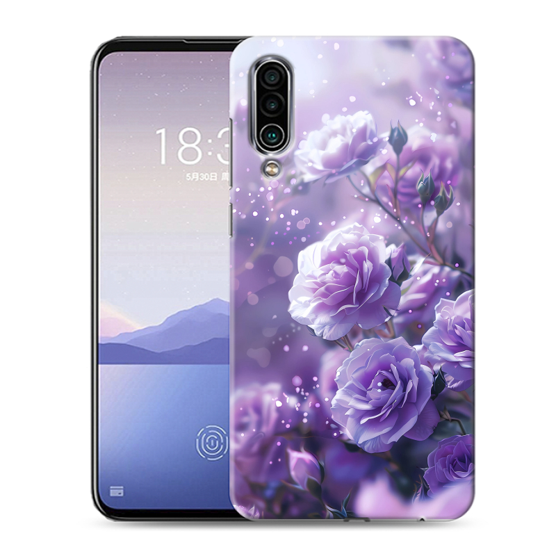 Силиконовый чехол на Meizu 16Xs с принтом Розы цветы Силиконовый чехол на Meizu 16Xs с принтом Розы цветы