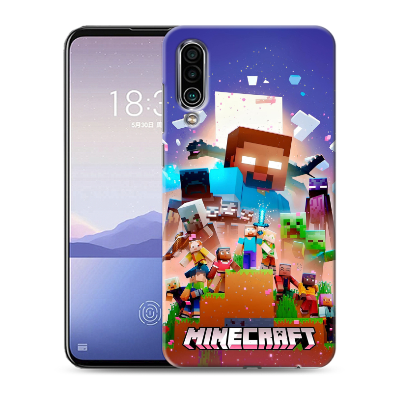 Силиконовый чехол на Meizu 16Xs с принтом Майнкрафт Minecraft Силиконовый чехол на Meizu 16Xs с принтом Майнкрафт Minecraft