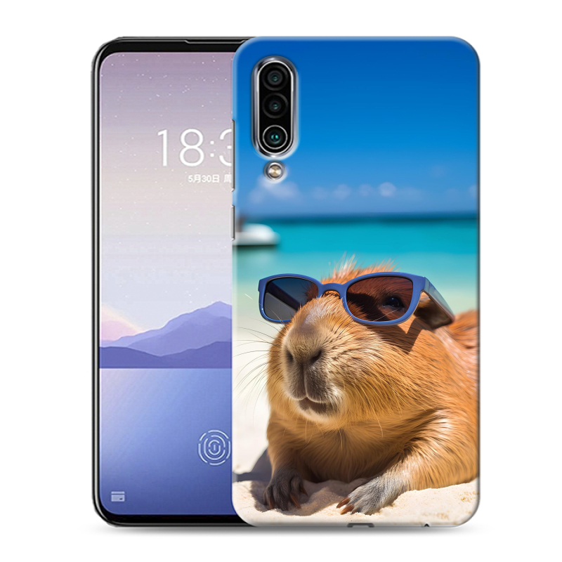 Силиконовый чехол на Meizu 16Xs с принтом Капибара Силиконовый чехол на Meizu 16Xs с принтом Капибара