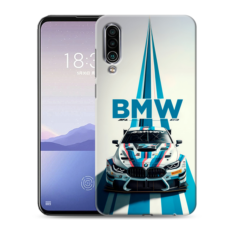 Силиконовый чехол на Meizu 16Xs с принтом БМВ BMW Силиконовый чехол на Meizu 16Xs с принтом БМВ BMW