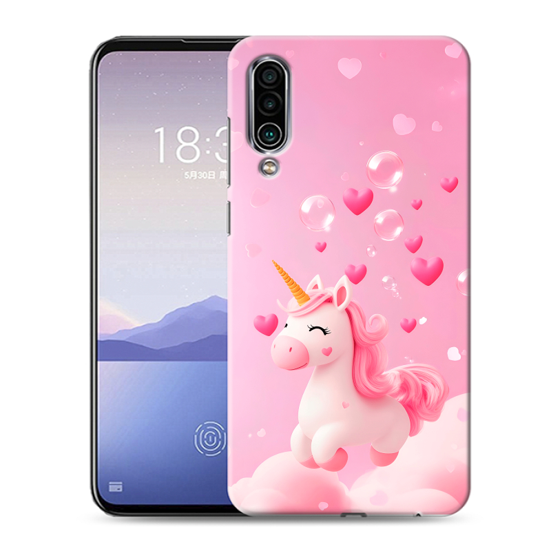 Силиконовый чехол на Meizu 16Xs с принтом Единорог Силиконовый чехол на Meizu 16Xs с принтом Единорог