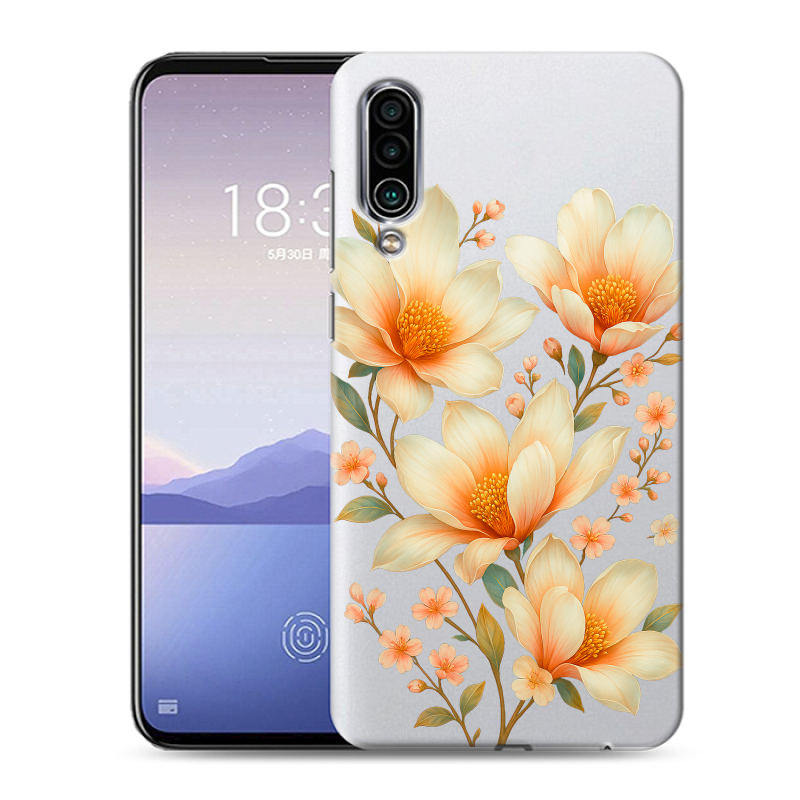 Силиконовый чехол на Meizu 16Xs с принтом Цветы Силиконовый чехол на Meizu 16Xs с принтом Цветы