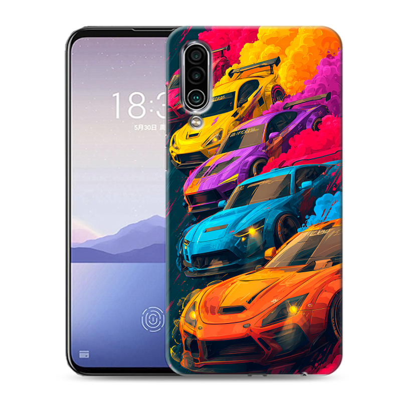 Силиконовый чехол на Meizu 16Xs с принтом Тачки Силиконовый чехол на Meizu 16Xs с принтом Тачки