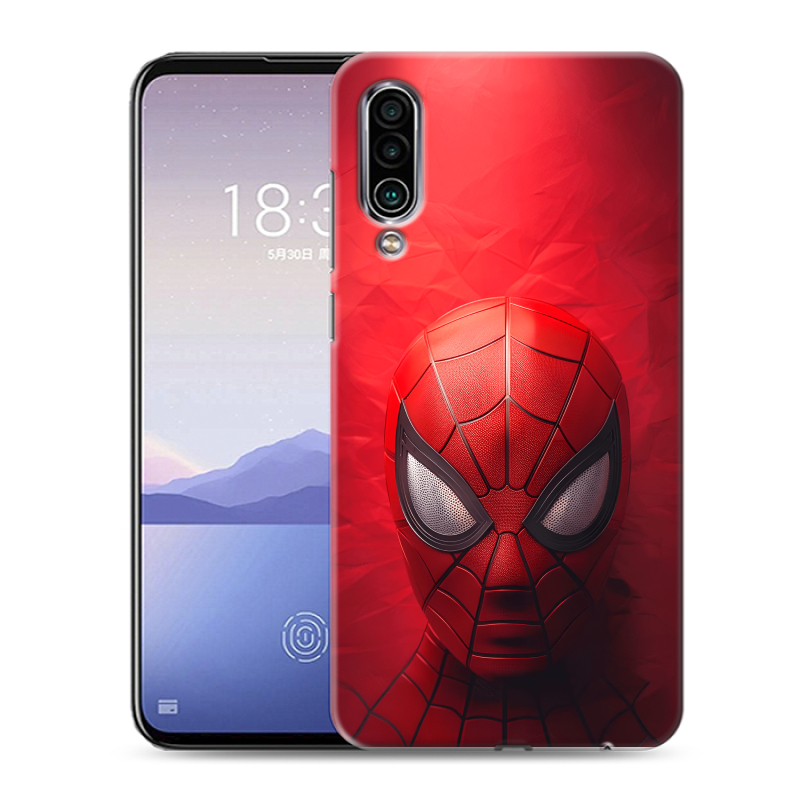 Силиконовый чехол на Meizu 16Xs с принтом Spiderman Человек паук Силиконовый чехол на Meizu 16Xs с принтом Spiderman Человек паук