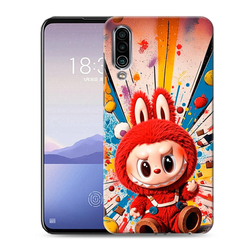 Силиконовый чехол на Meizu 16Xs с принтом Labubu Лабубу Силиконовый чехол на Meizu 16Xs с принтом Labubu Лабубу