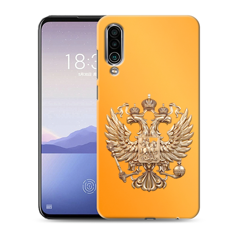 Силиконовый чехол на Meizu 16Xs с принтом Герб Флаг России Силиконовый чехол на Meizu 16Xs с принтом Герб Флаг России