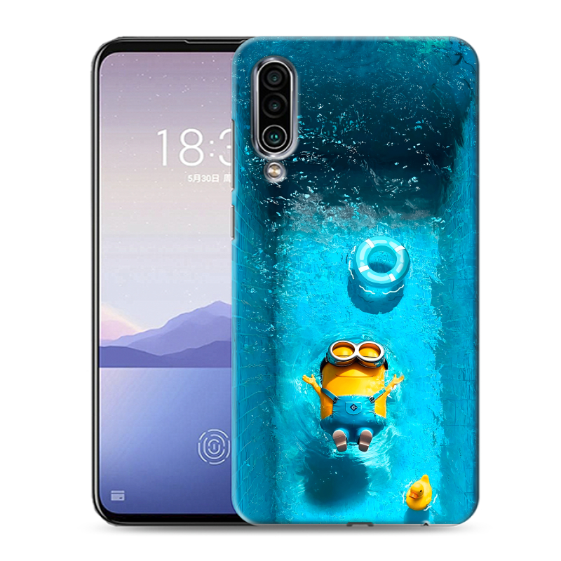 Силиконовый чехол на Meizu 16Xs с принтом Миньоны Силиконовый чехол на Meizu 16Xs с принтом Миньоны