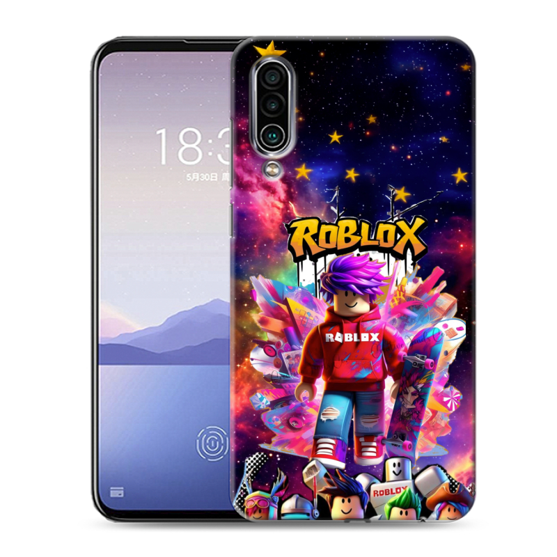 Силиконовый чехол на Meizu 16Xs с принтом Roblox Роблокс Силиконовый чехол на Meizu 16Xs с принтом Roblox Роблокс