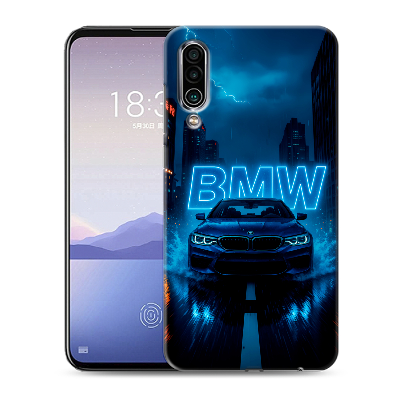 Силиконовый чехол на Meizu 16Xs с принтом BMW БМВ Силиконовый чехол на Meizu 16Xs с принтом BMW БМВ