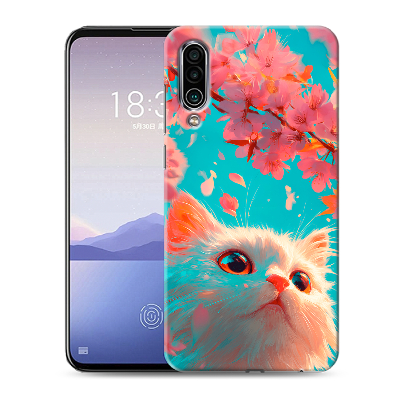 Силиконовый чехол на Meizu 16Xs с принтом Красивый кот Силиконовый чехол на Meizu 16Xs с принтом Красивый кот